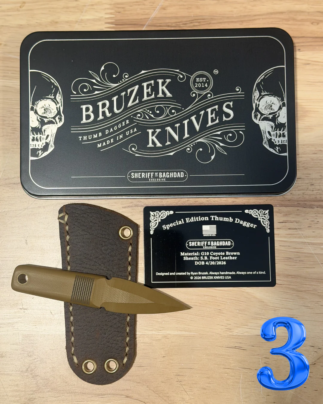 Sheriff of Baghdad x Bruzek Knives - Image 4
